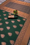 Copper Dark By Aab Soft Lichi Silk Daily Wear Saree Wholesale In India